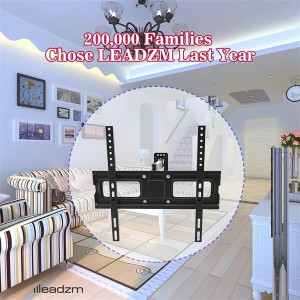 LEADZM 32-65" Single Pendulum Small Base TV Stand Tmxd-103 Bearing 35KG / VESE400*400 / Up And Down -10~ 10°