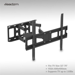 LEADZM 32-70 Inch Double Pendulum Large Base TV Stand Tmds-101 Bearing 50Kg/Vese600*400/Upper And Lower-10~ 10°